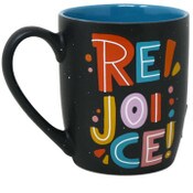 Wholesale - 18oz BLACK COLORFUL REJOICE MUG, UPC: 840104998885